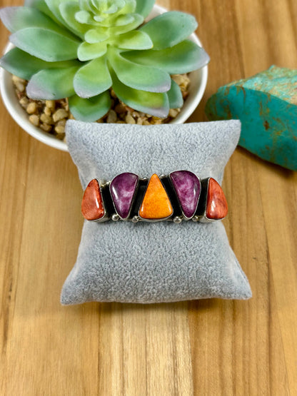 5 Stone Spiny Cuff