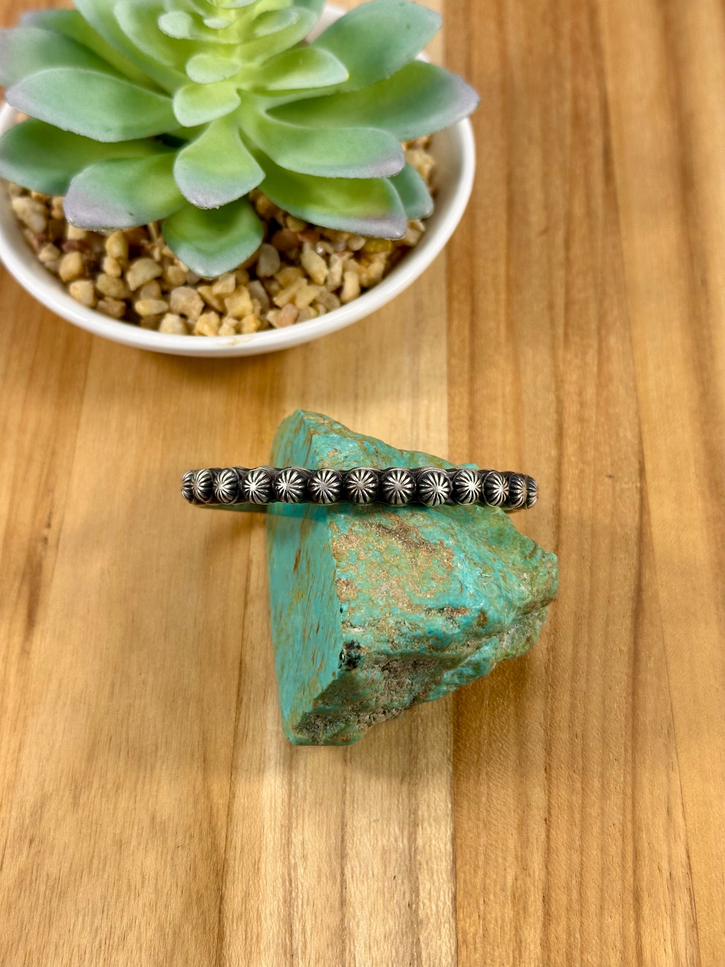 Cigar Band Sterling Bracelet