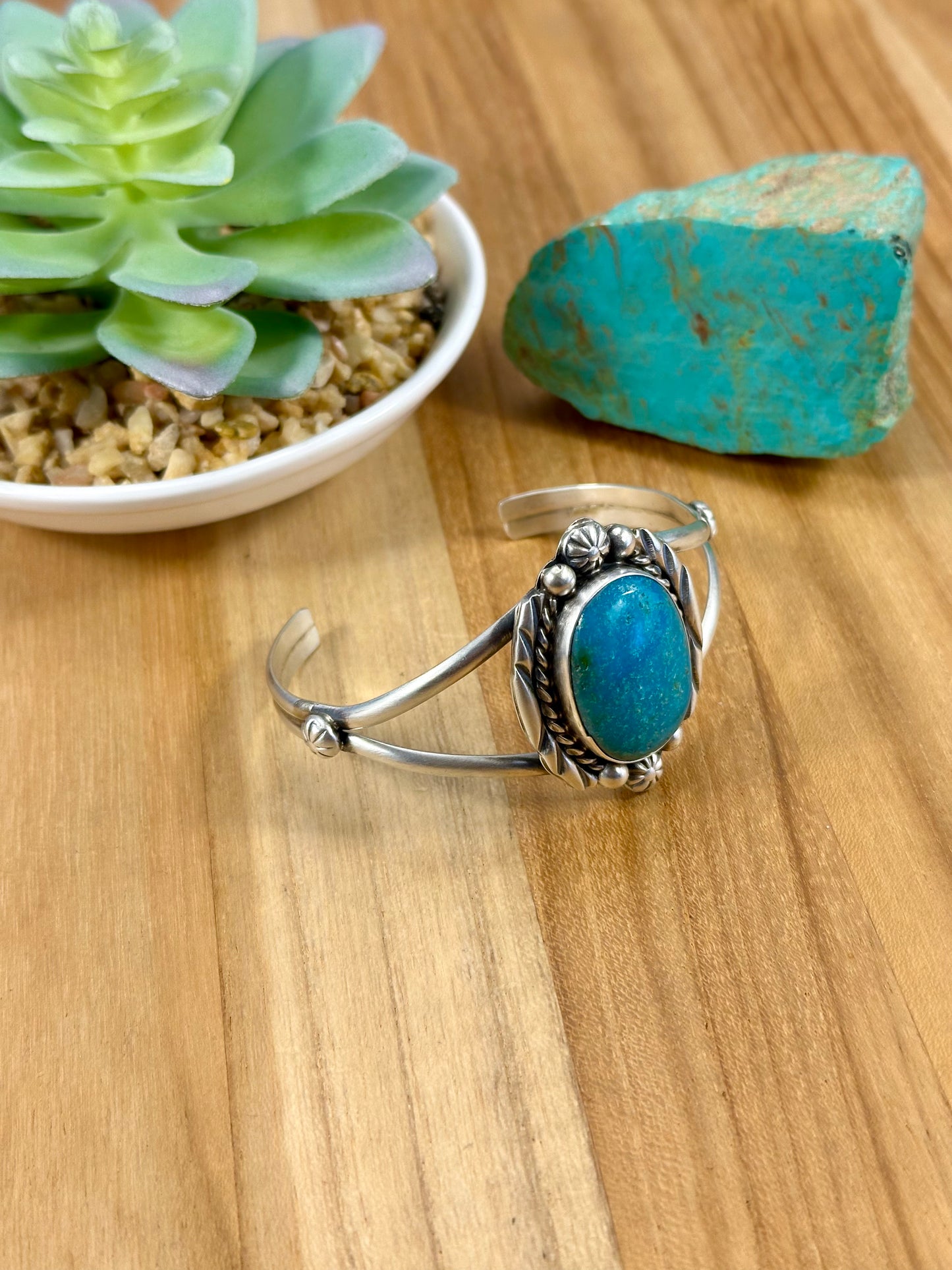 Kingman Single Stone Cuff