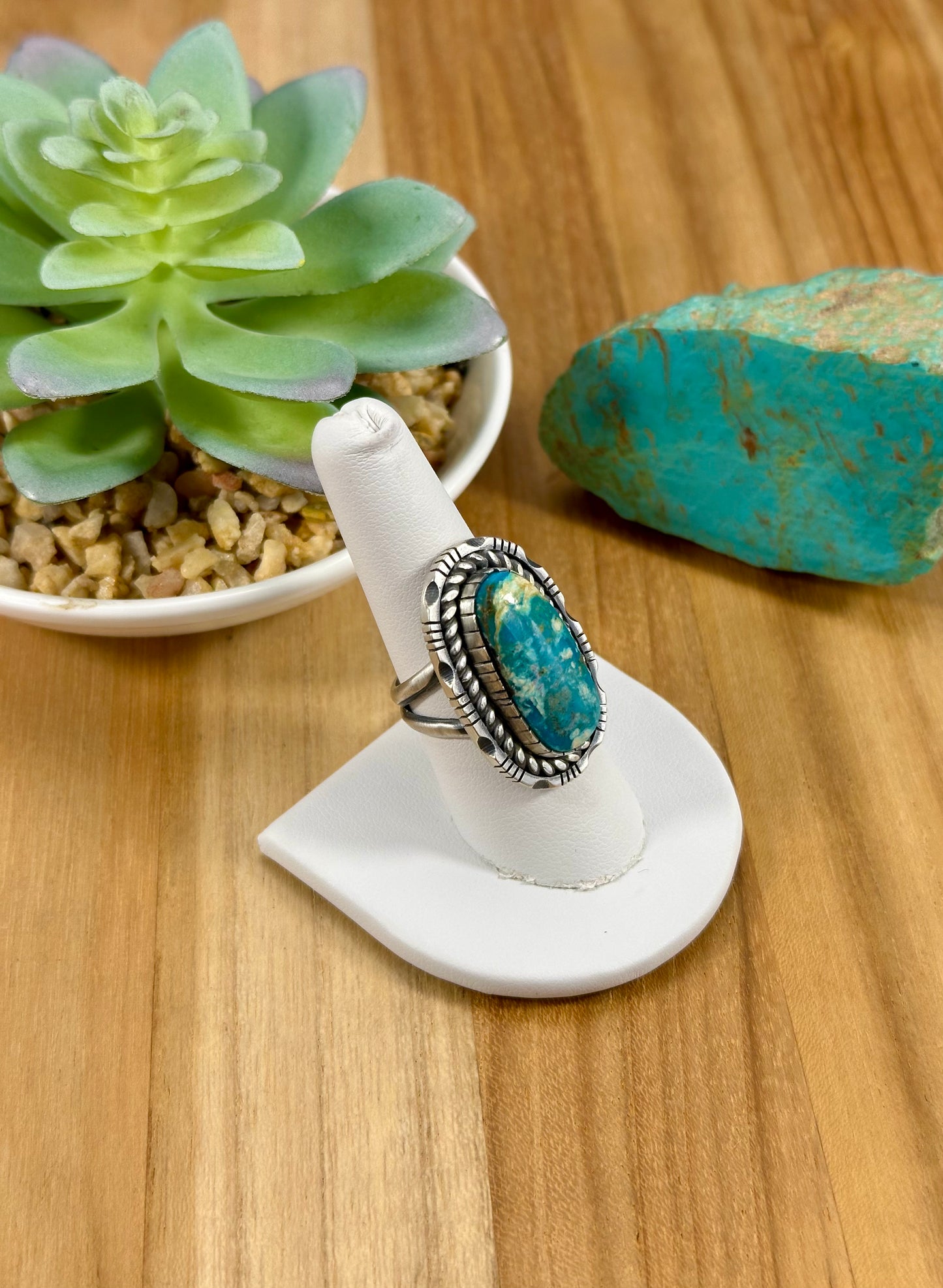 Kingman Turquoise Single Stone Ring