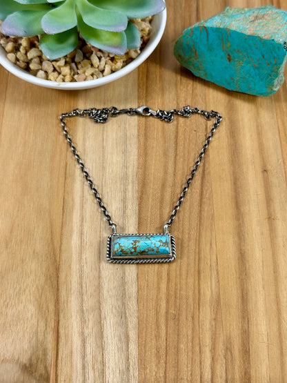 #8 Turquoise Bar Necklace
