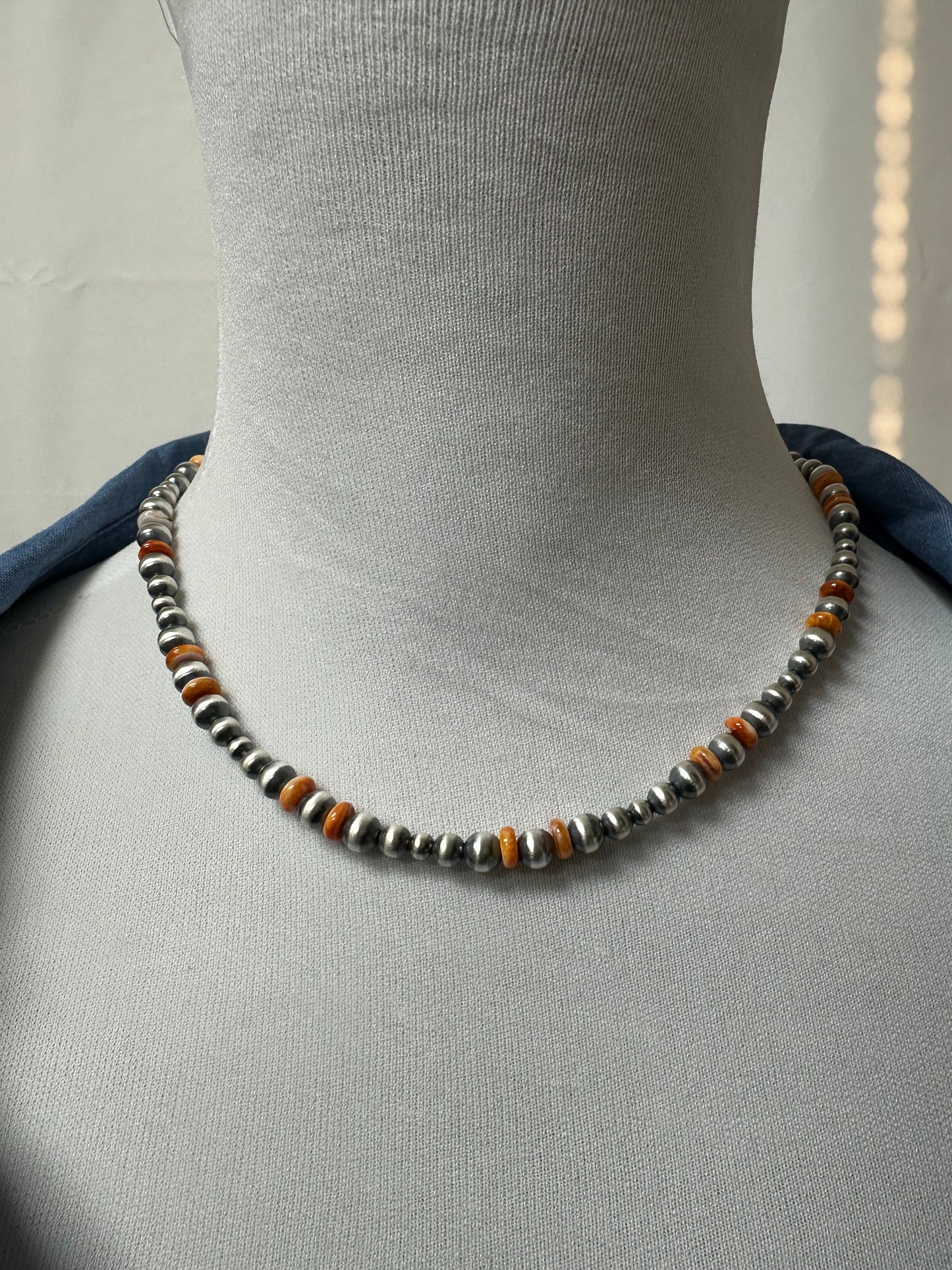 Spiny & Pearl Necklace
