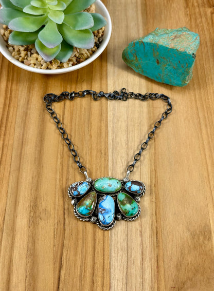Sonoran & Golden Hills Cluster Necklace