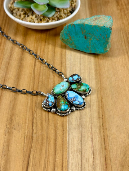 Sonoran & Golden Hills Cluster Necklace