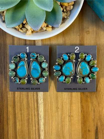 Kingman Enclosed Teardrop Earrings