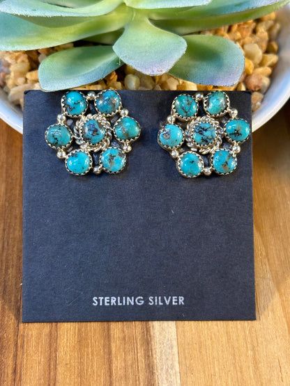 Varied Flower Cluster Earrings