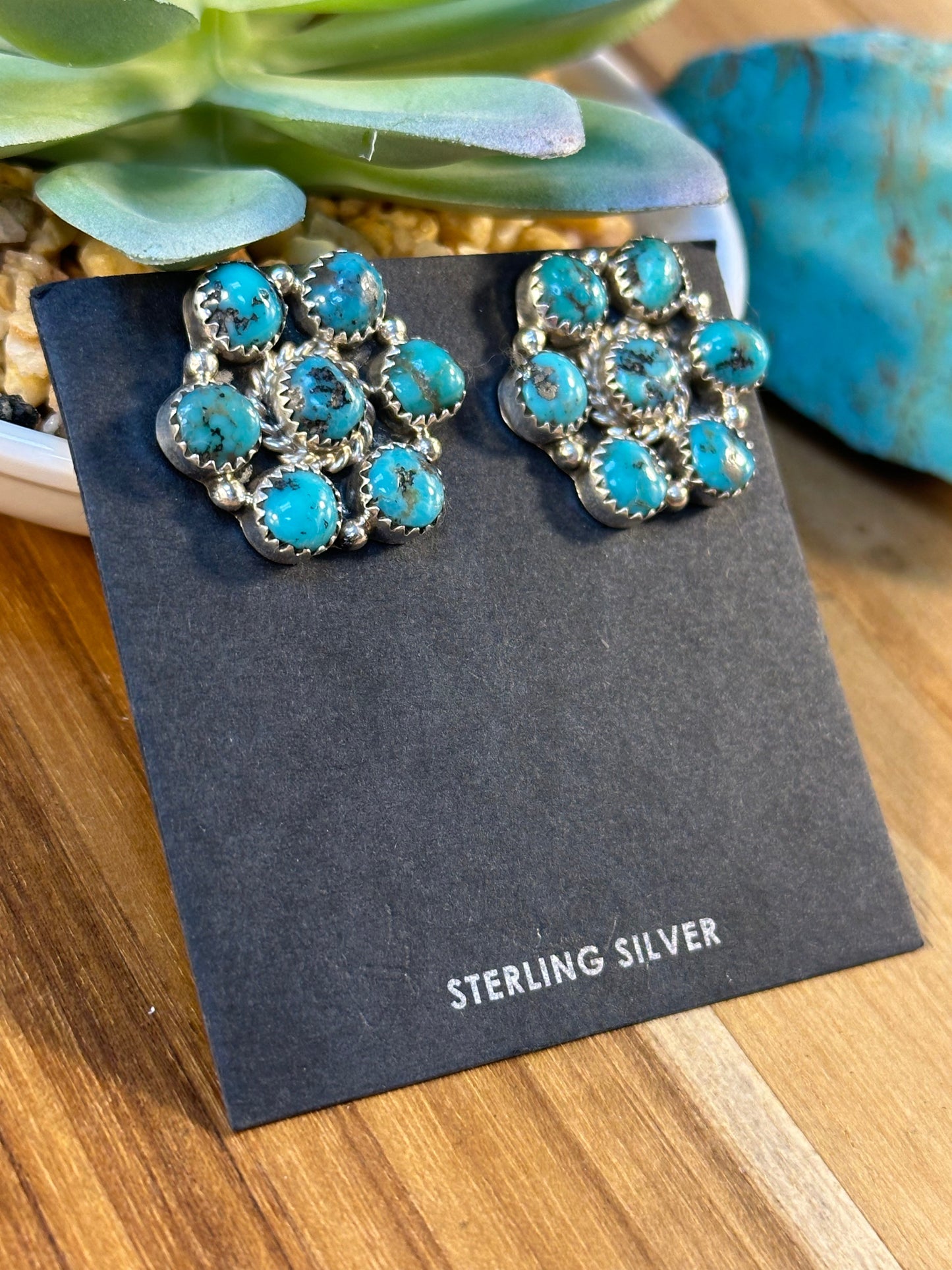Varied Flower Cluster Earrings