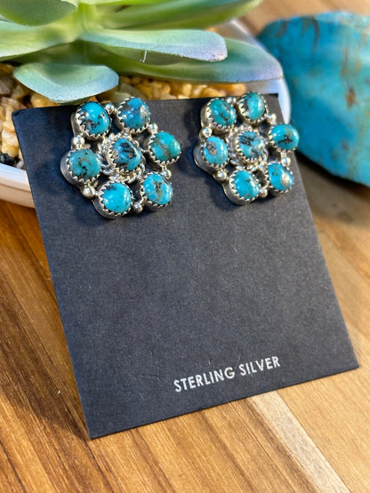 Varied Flower Cluster Earrings