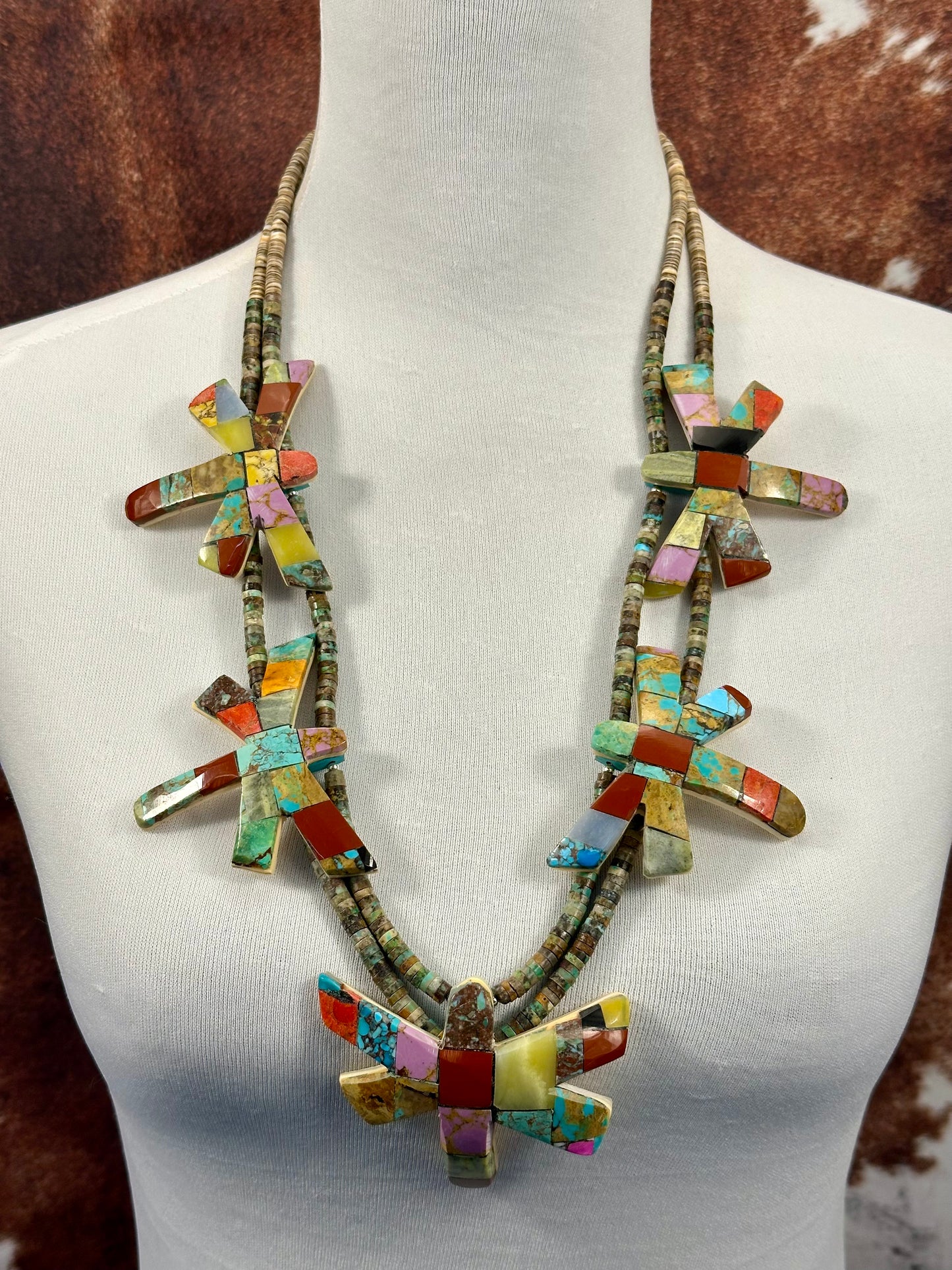 Inlay Dragonfly Necklace