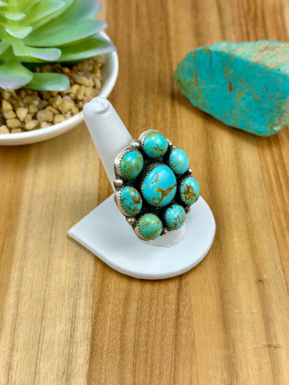 Kingman Turquoise Floral Cluster