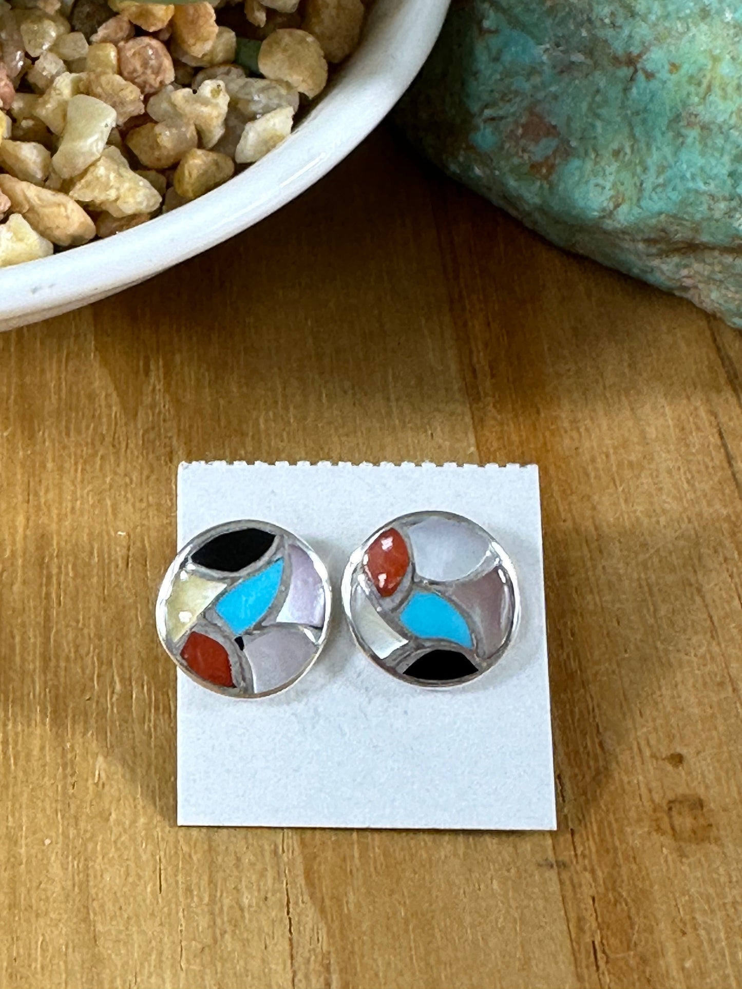 Zuni Circle Studs