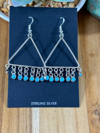 Kingman Triangle Dangle Earrings