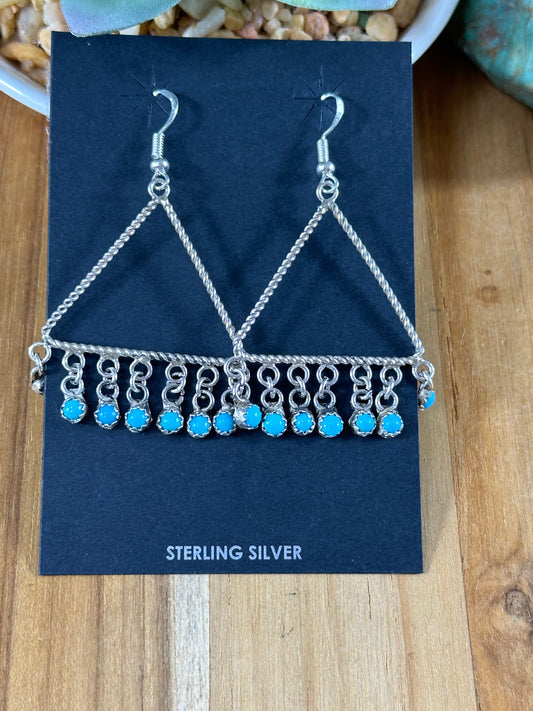 Kingman Triangle Dangle Earrings