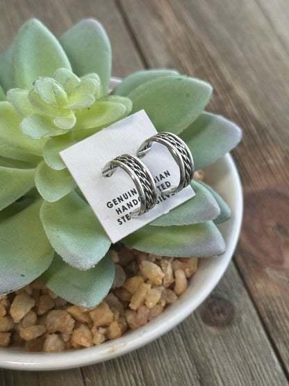 Sterling Hoop Earrings
