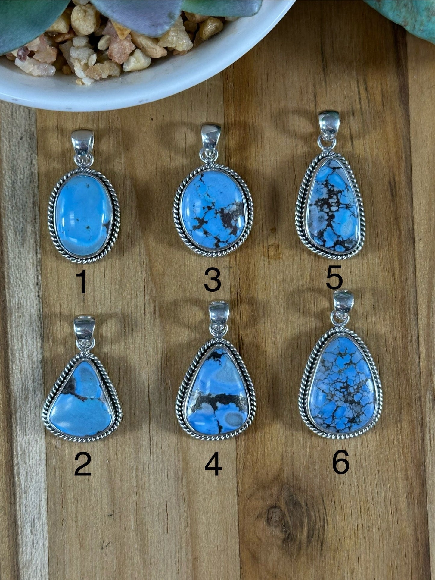 Golden Hills Sterling Silver Pendants