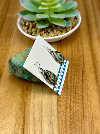 #8 Turquoise Sterling Dangle Earring