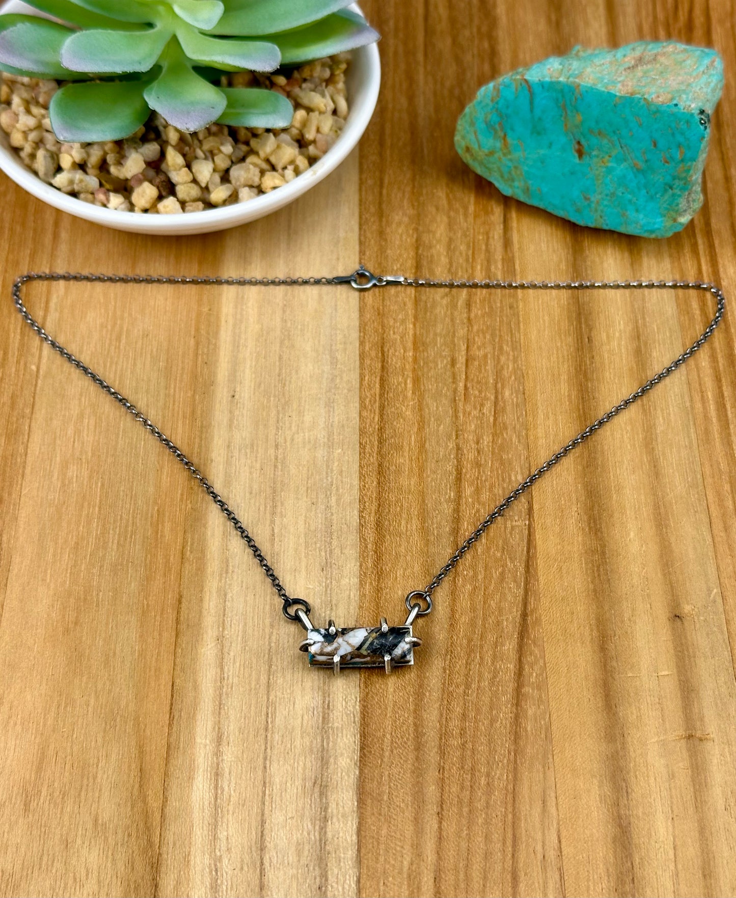 White Buffalo Crush Waterproof Necklace