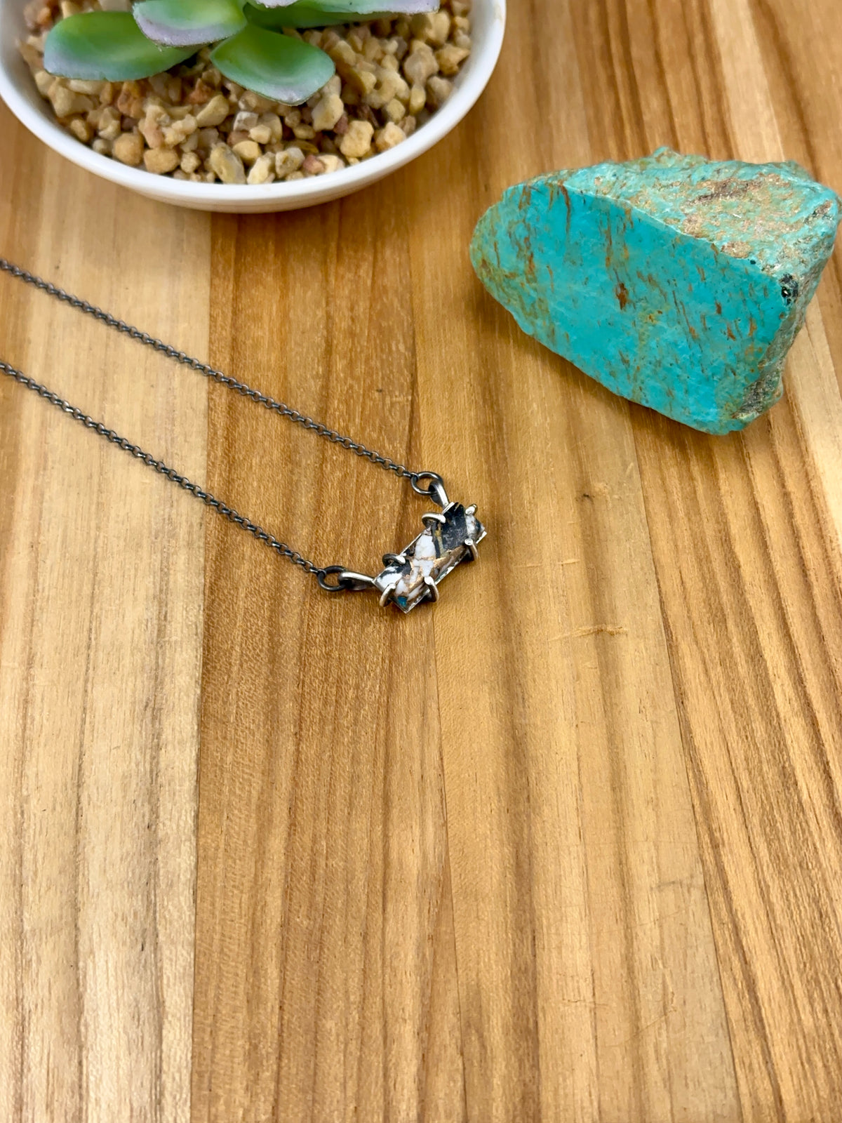 White Buffalo Crush Waterproof Necklace