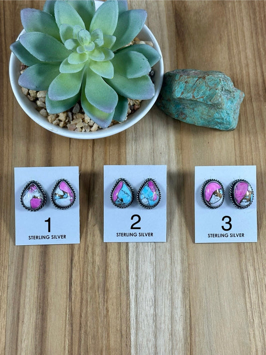 Cotton Candy Studs