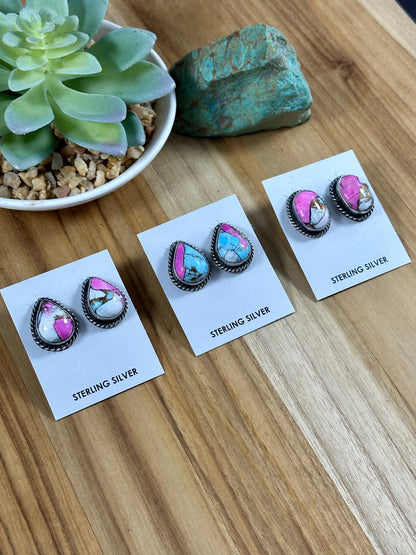 Cotton Candy Studs