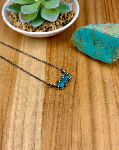 Dahlia Sterling Waterproof Bar Necklace