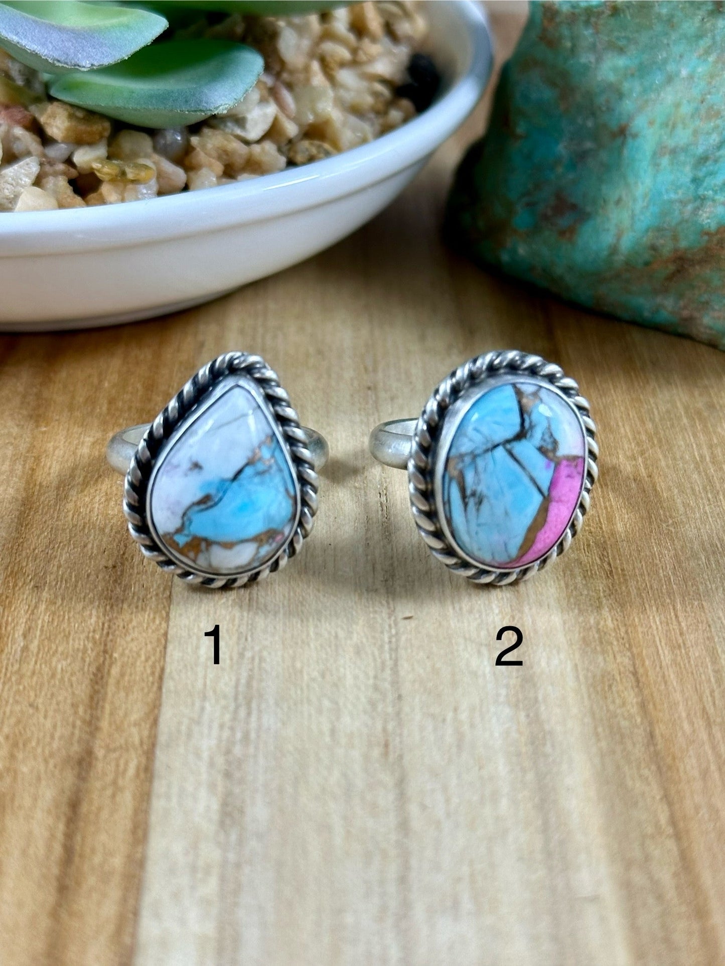 Cotton Candy Adjustable Rings