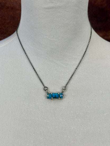 Dahlia Sterling Waterproof Bar Necklace