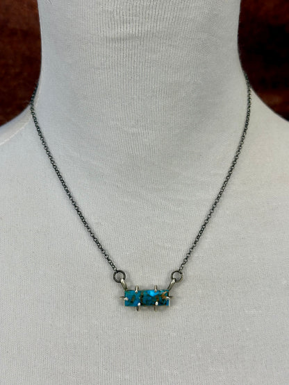 Dahlia Sterling Waterproof Bar Necklace