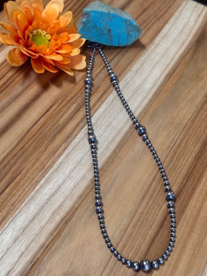 4-8MM Varied Navajo Style Pearl Necklace