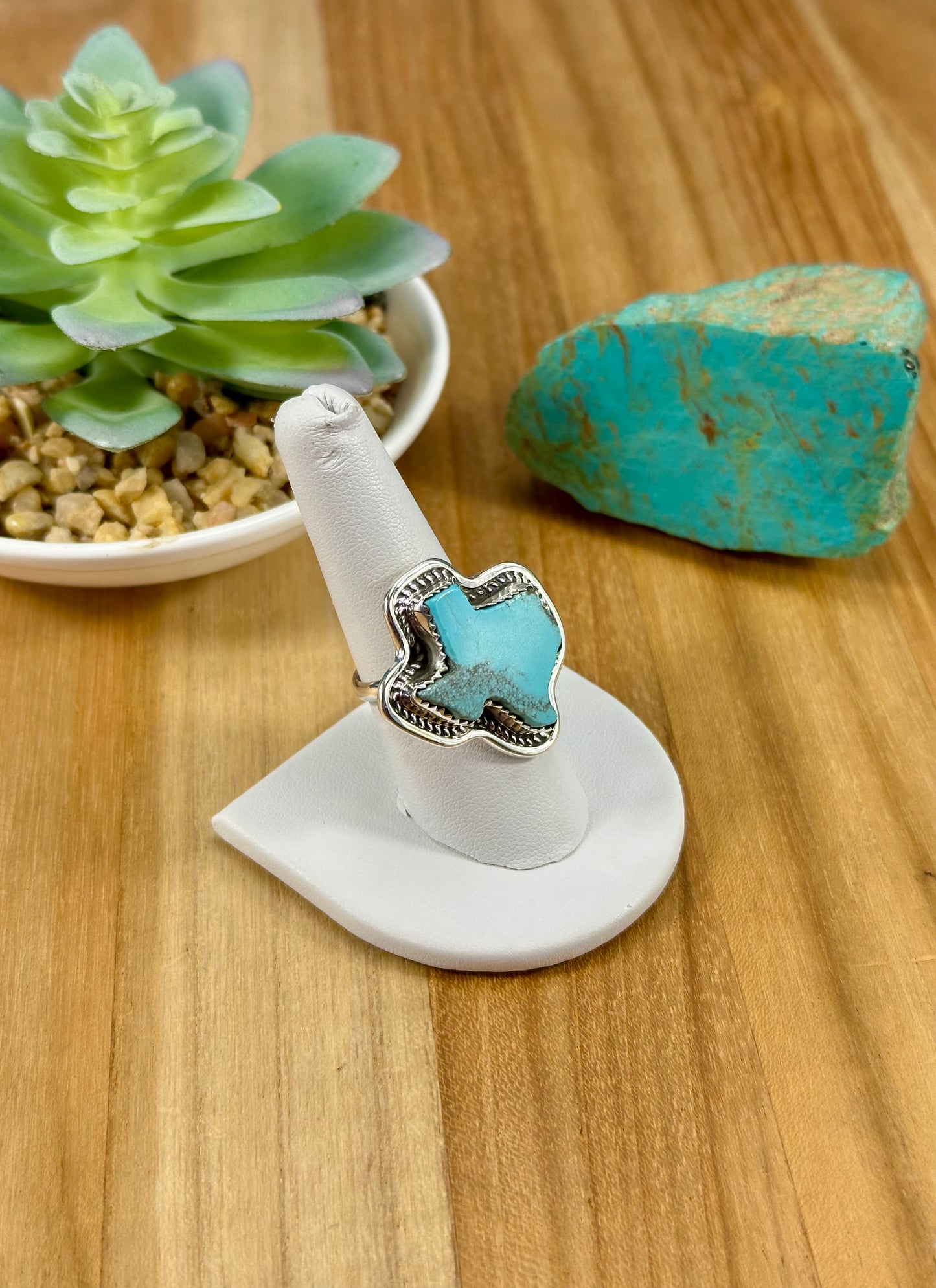 Kingman Turquoise Sterling Texas  Ring