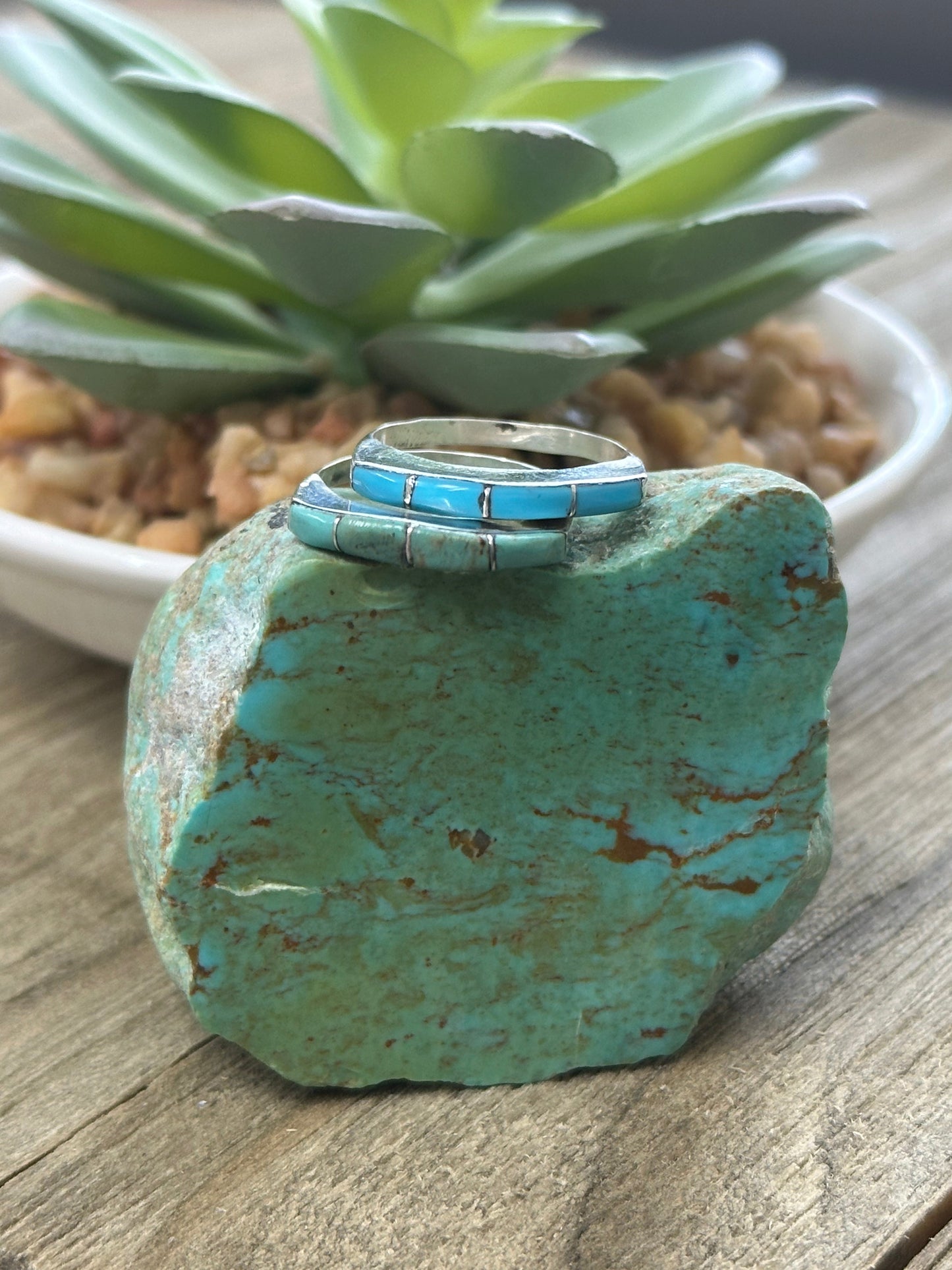Turquoise Stack Ring (Green)