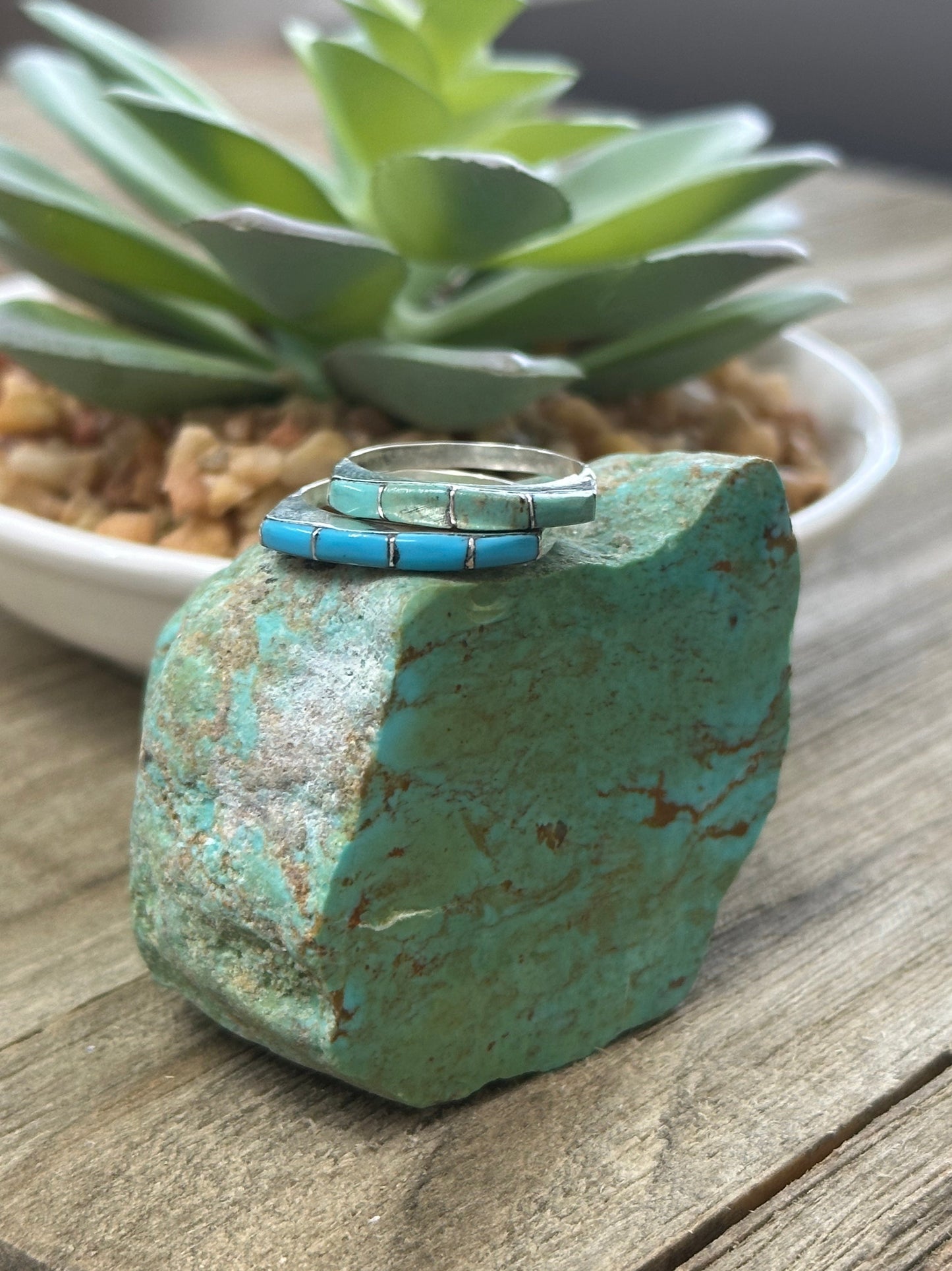 Turquoise Stack Ring (Blue)