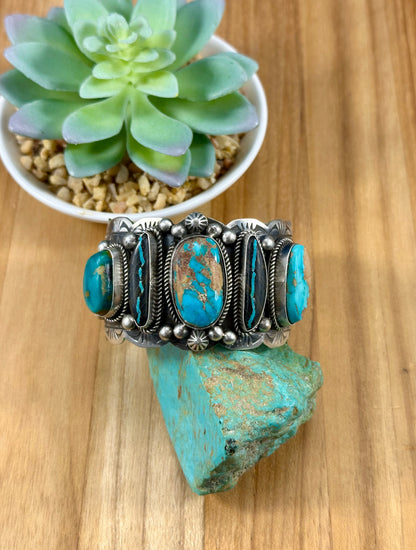 Royston & Blackjack Turquoise Sterling Cuff