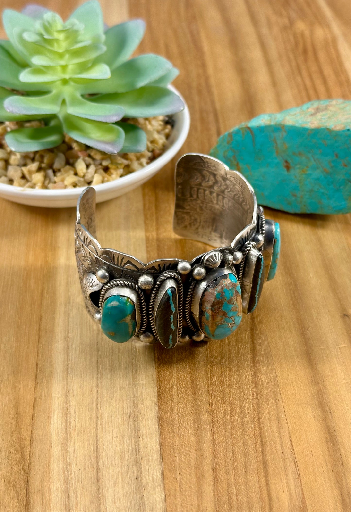 Royston & Blackjack Turquoise Sterling Cuff