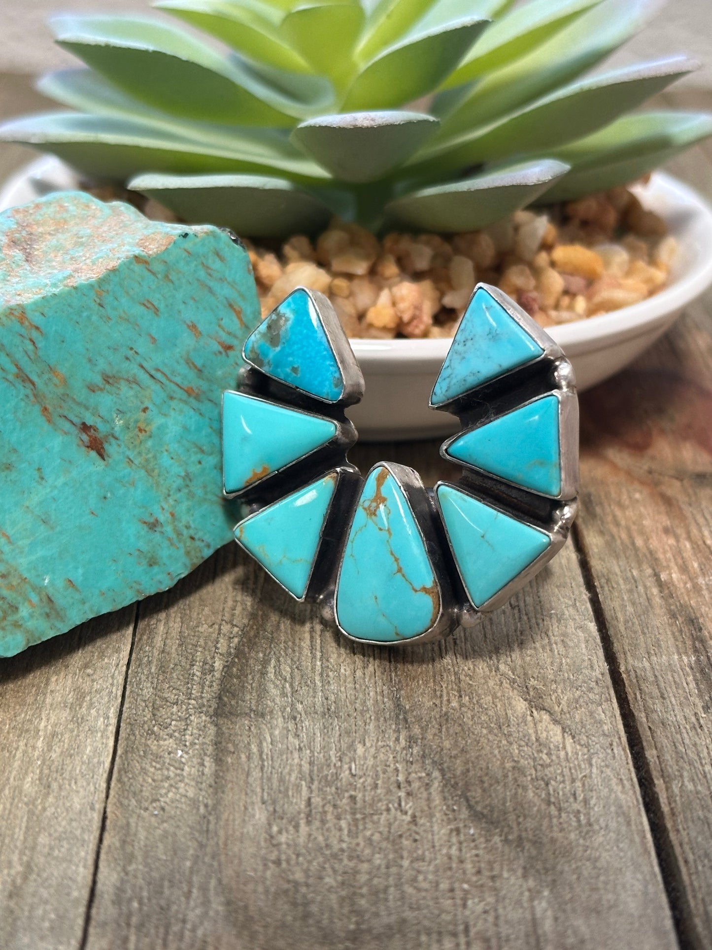 Kingman Turquoise Naja Ring