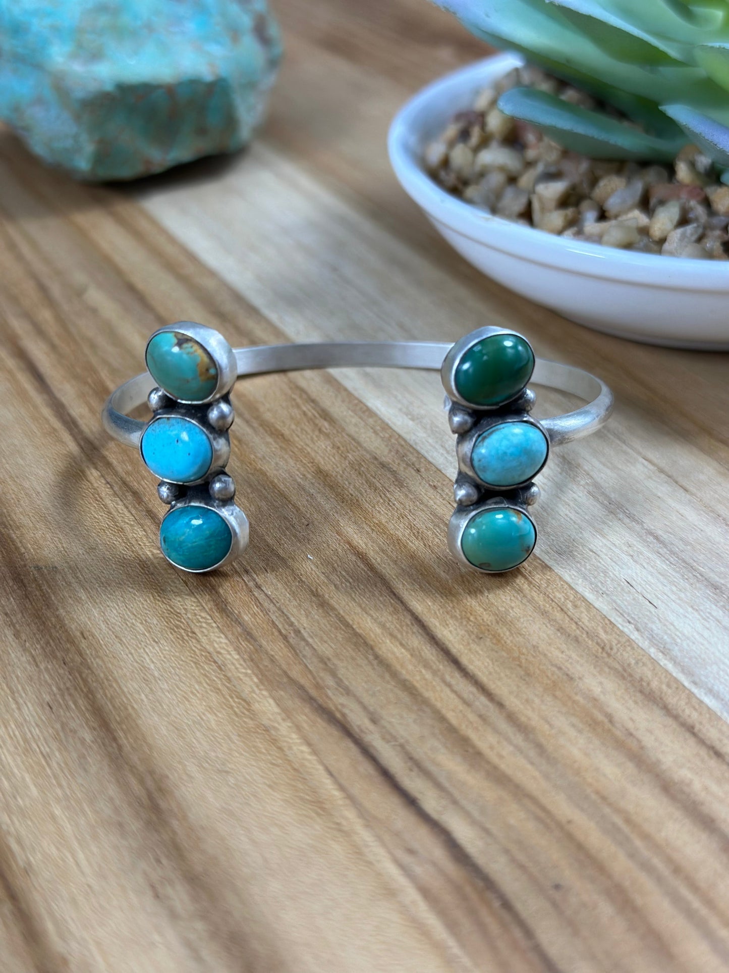 Kingman Turquoise Open Top Bracelet