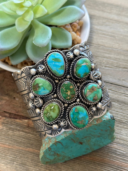 Sonoran Gold Cluster Sterling Silver Cuff