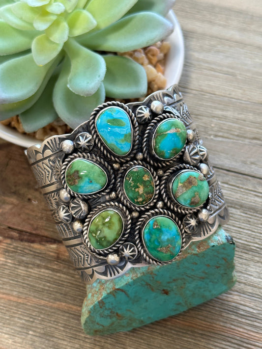 Sonoran Gold Cluster Sterling Silver Cuff