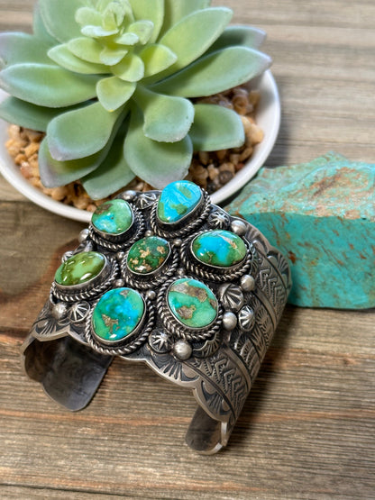 Sonoran Gold Cluster Sterling Silver Cuff