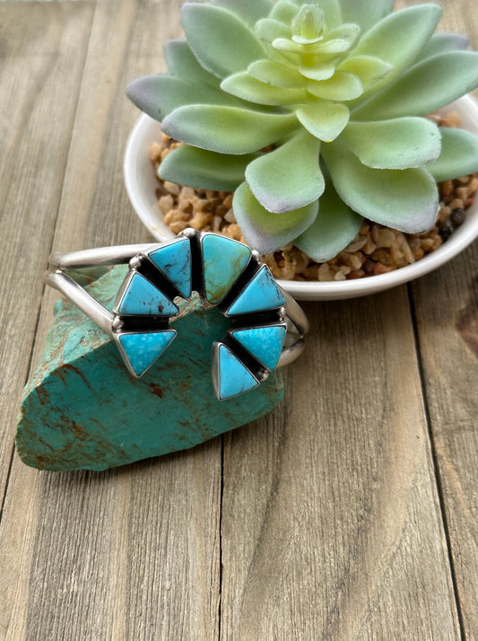Kingman Turquoise Naja Cuff