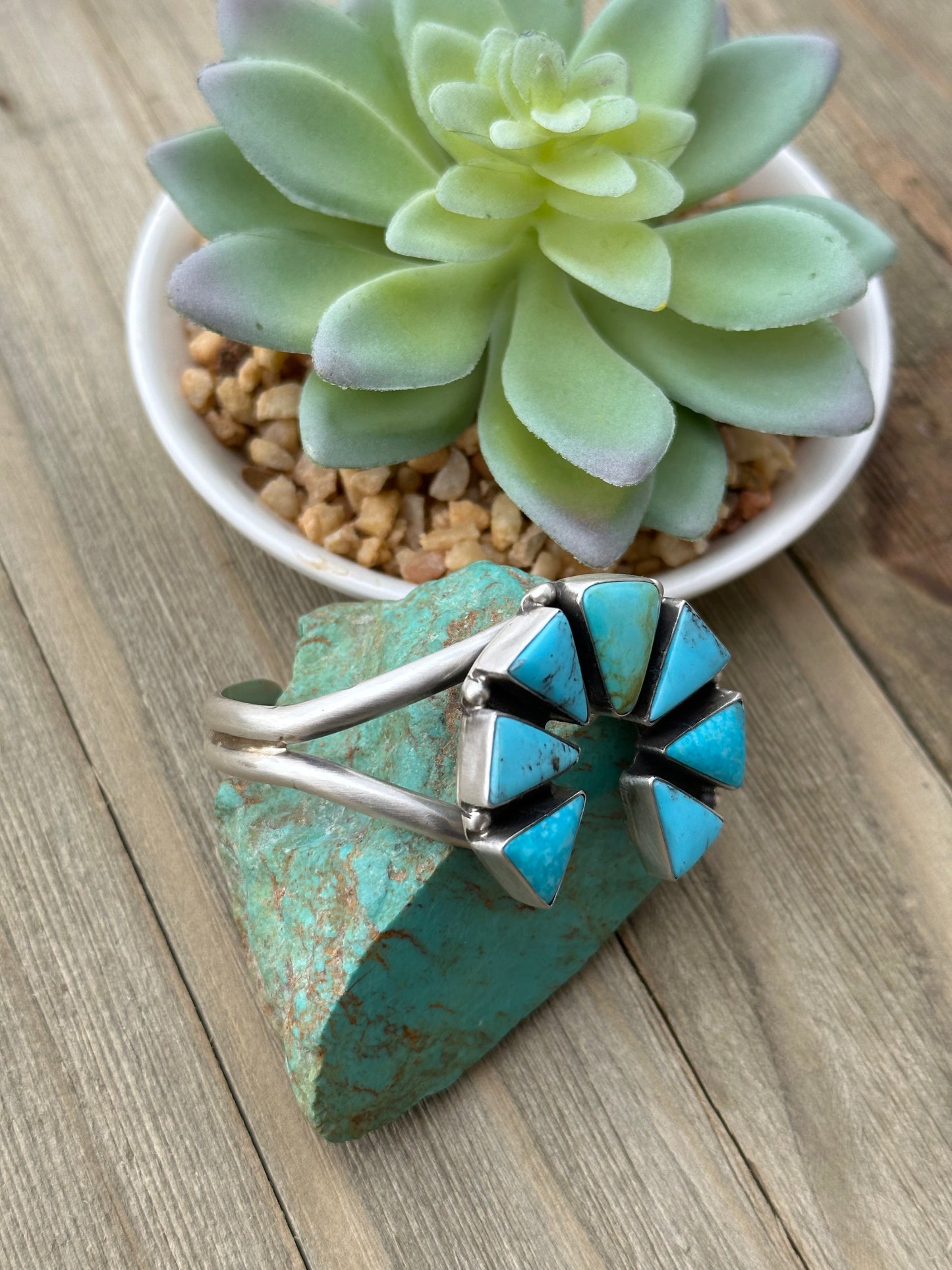 Kingman Turquoise Naja Cuff