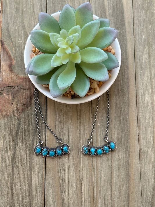 5 Stone Fixed Pendent Necklace