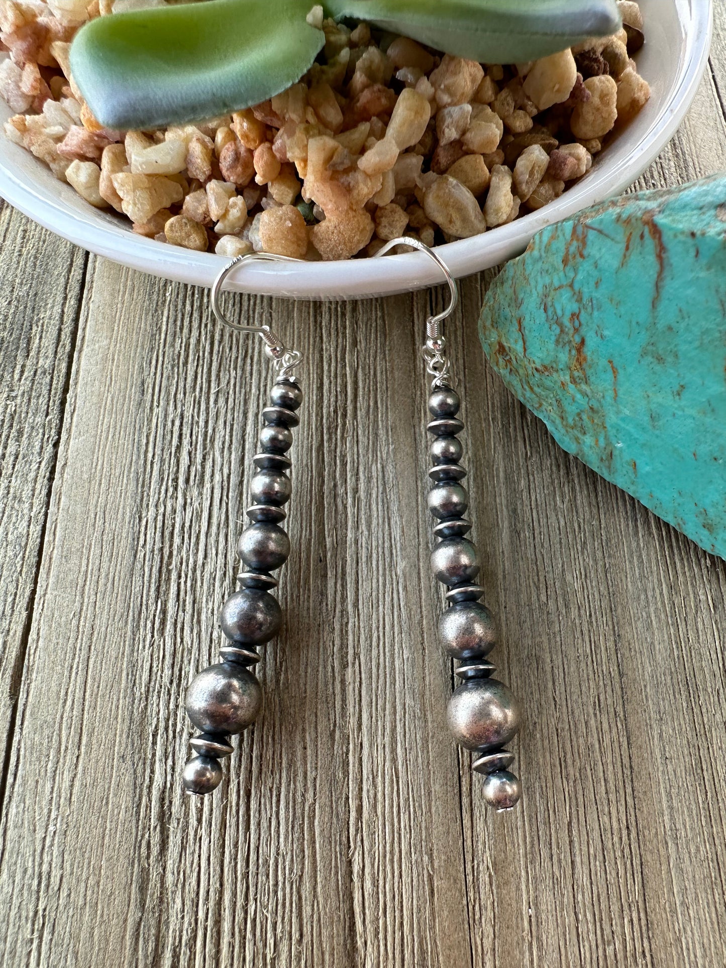 Navajo Style Bead Earrings