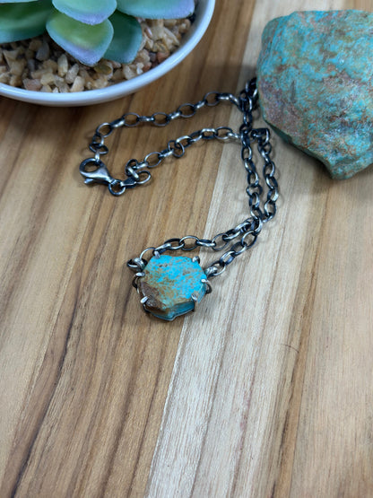 Kingman Turquoise Water Proof Necklace