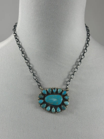 Kingman Cluster Necklace