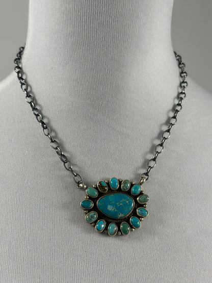 Kingman Cluster Necklace