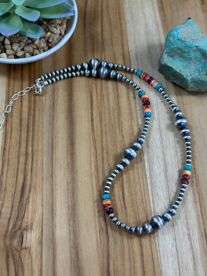 Multi Color Pearl Necklace