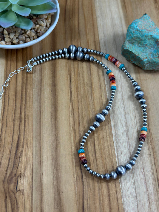 Multi Color Pearl Necklace