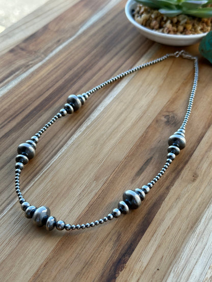 20" 3-9MM Rondelle Sterling Pearls