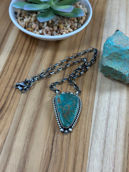 Royston Turquoise Single Stone Necklace